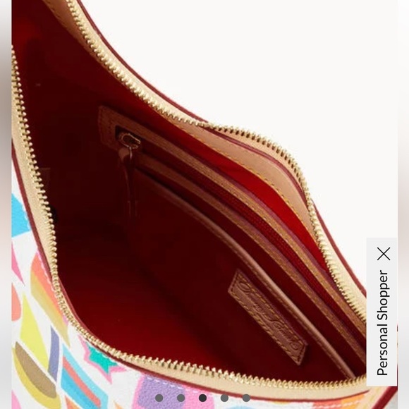 Dooney & Bourke Multicolor Art Deco Hobo Bag, NWT - Picture 4 of 13